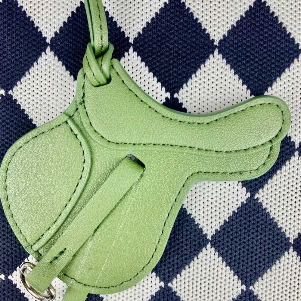 Equestrian Saddle PU Leather bag charm Handmade Luxury Bag Charm Sturdy Stitched Design for Timeless StyleW251029