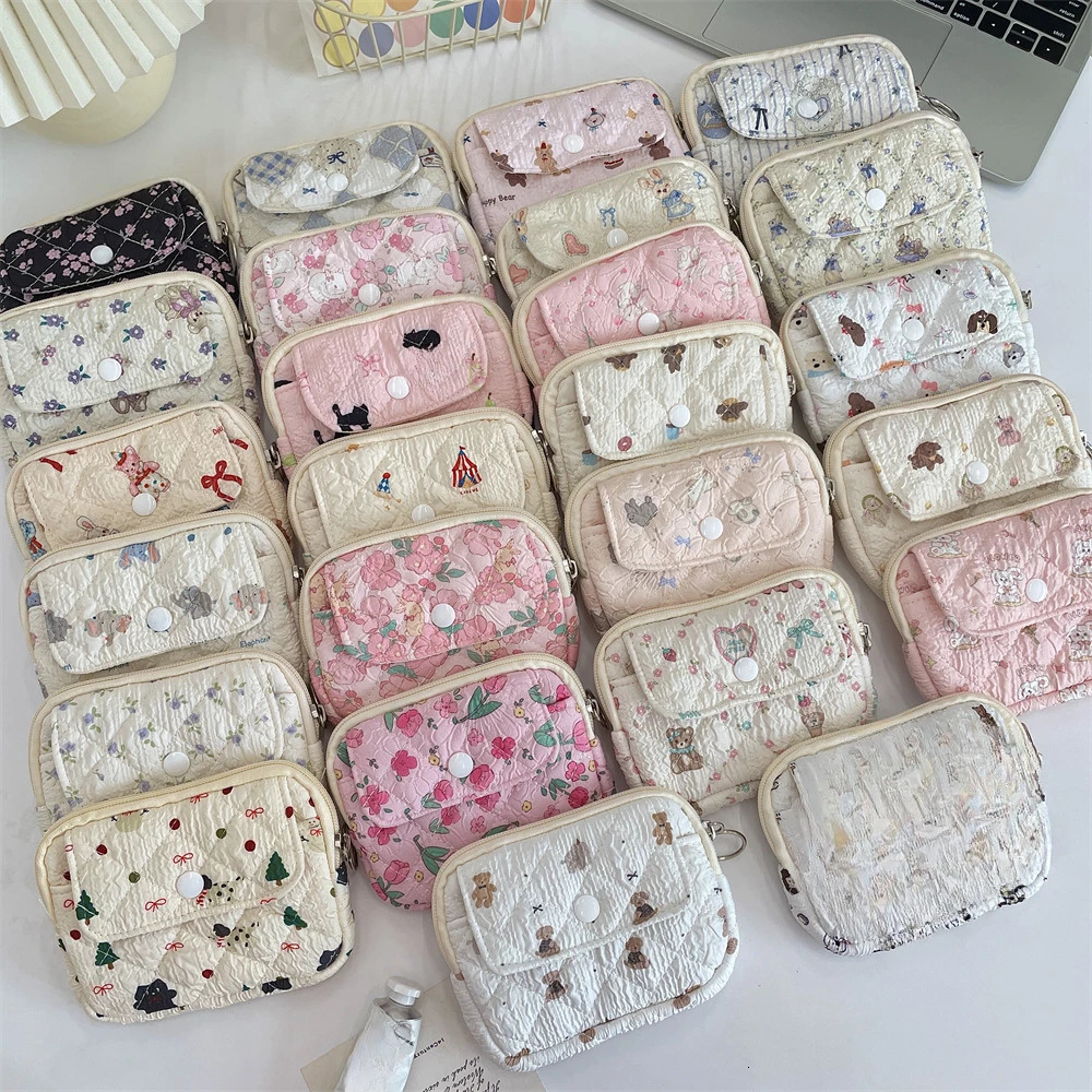 Cute Cartoon Multifunctional Coin Purse Kawaii Wallet Portable Coin Bag Key Earphone Coin Organizer Pouch Zipper Bag Gift 251029