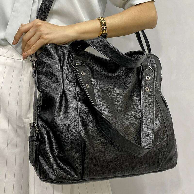 Female Hobo Handbag Large Capacity Shoulder Big Stylsih Tote Ladies Soft Leather Hobos Messenger Bags Women Shopper Bag 251029