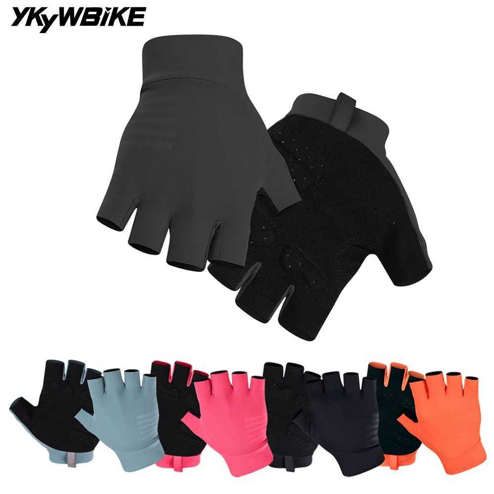 YKYWBIKE Cycling Gloves Half Finger Universal Summer Bicycle Gloves Shockabsorption Bike MTB Gloves Cycling Accessories J251029