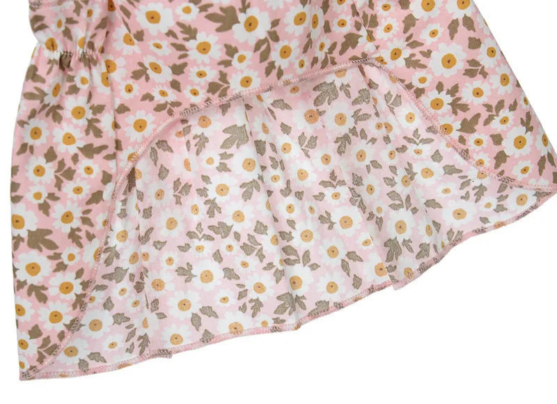 1pc Cat Skirt Pet Dress Dog Summer Dress Romantic Style With Pink Floral Print Small Dog Clothes Pet Clothing Chihuahua Skirt 251029