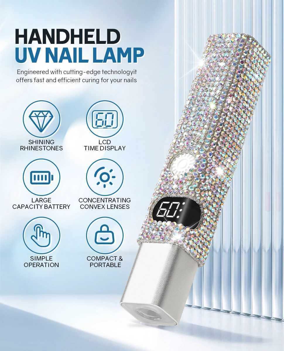 Handheld UV Led Mini Nail Lamp Pen Shape Nail Light Rechargeble Quick Drying Manicure Lamp for Curing All Nails Gel Polishing J251117