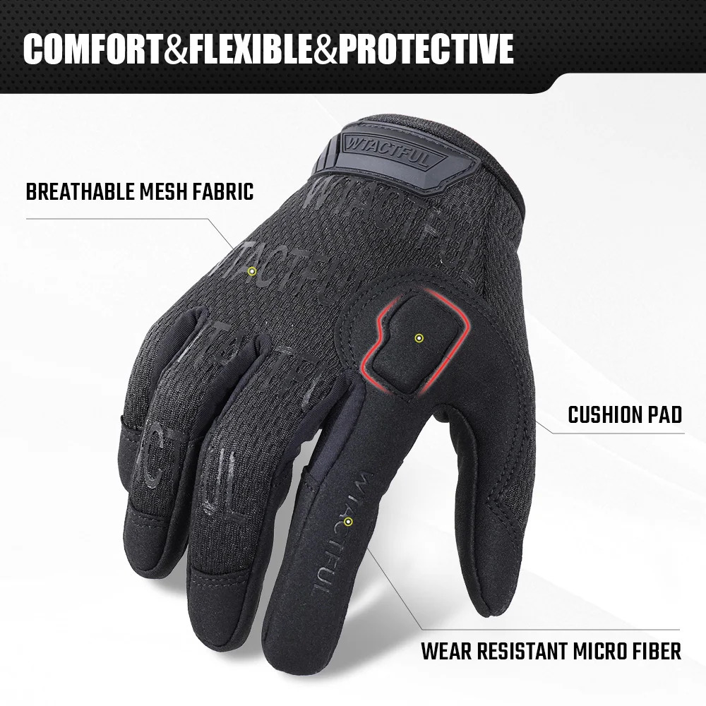 Outdoor Tactical Gloves Touch Screen Hunting Sport Cycling Camping Hiking Paintball Work Driving Lightweight Full Finger Men 251013