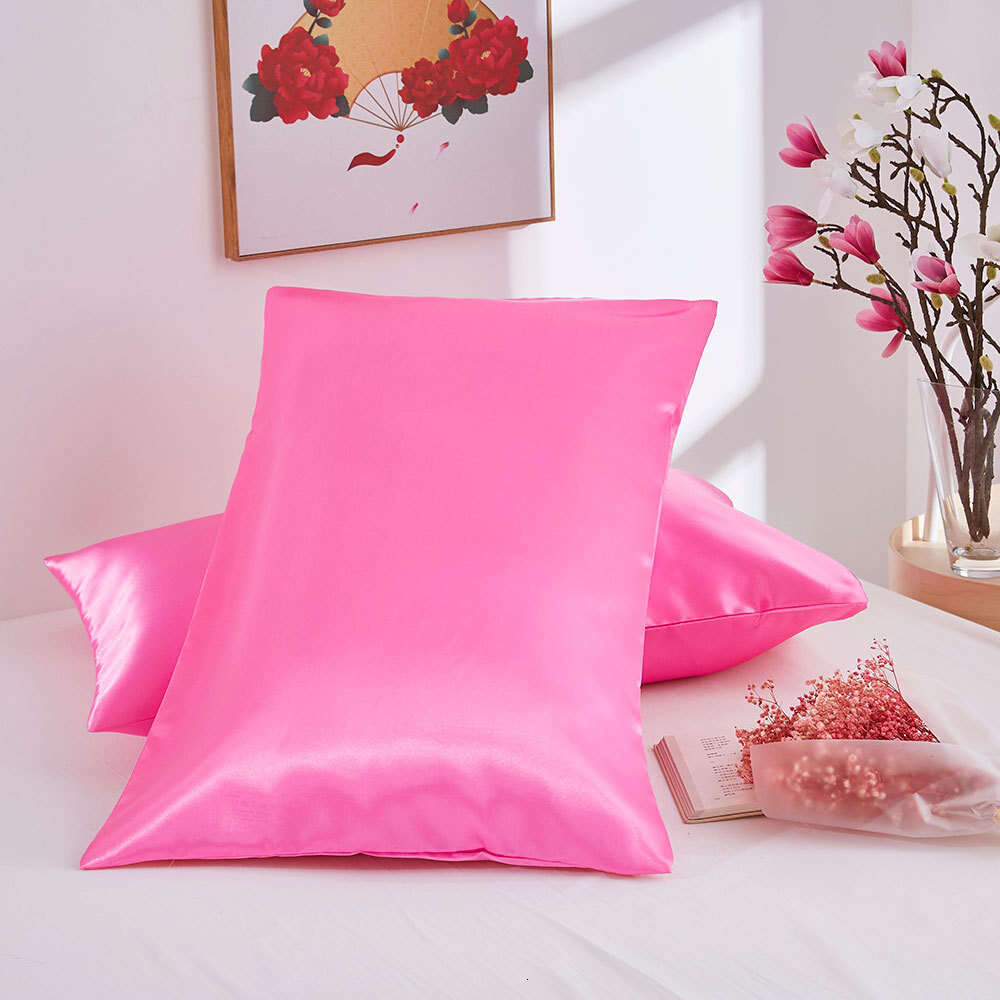 Home Goods Faux Silk Double Pillowcases Lightweight, smooth, and moisture-absorbing