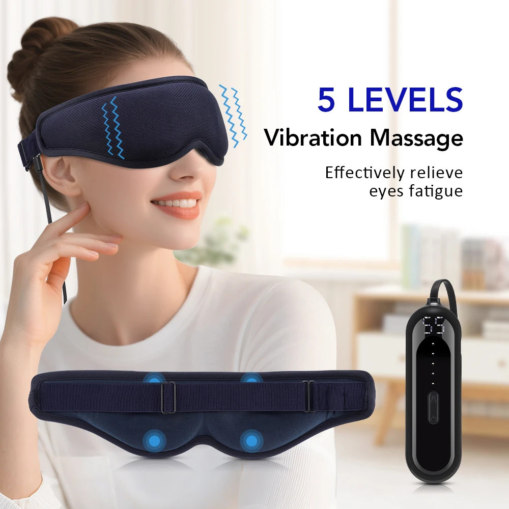3Level Heated Eye Mask Reusable Electric Steaming Eye Massager For Sleeping Eye Puffiness Anti Dark Circle Patch Eye Care 251027