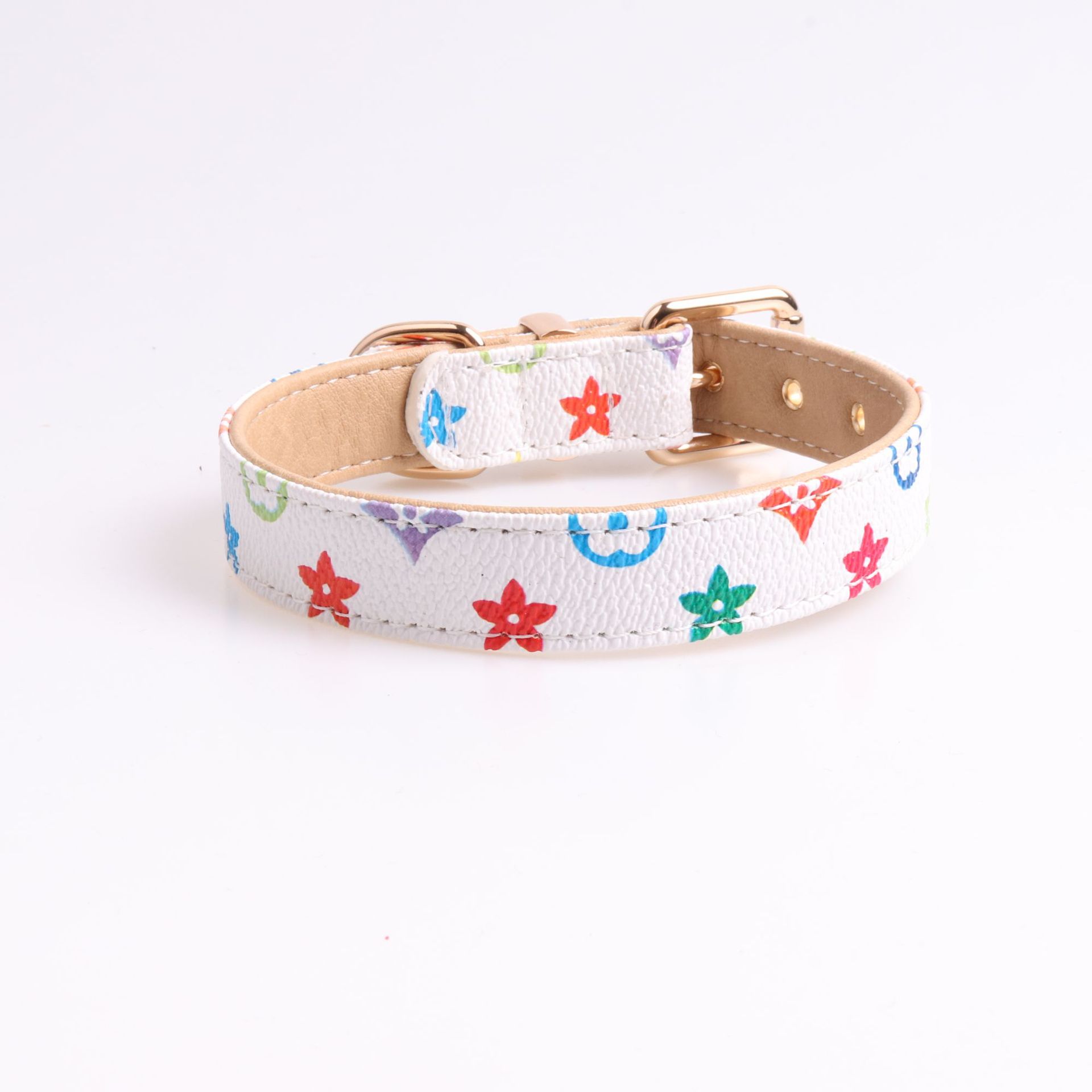 Free shipping 2025 New Product Fashion Pet Traction Accessory Collar Light Luxury Comfortable Metal Buckle Dog Collar Multi Color Optional adjustable 