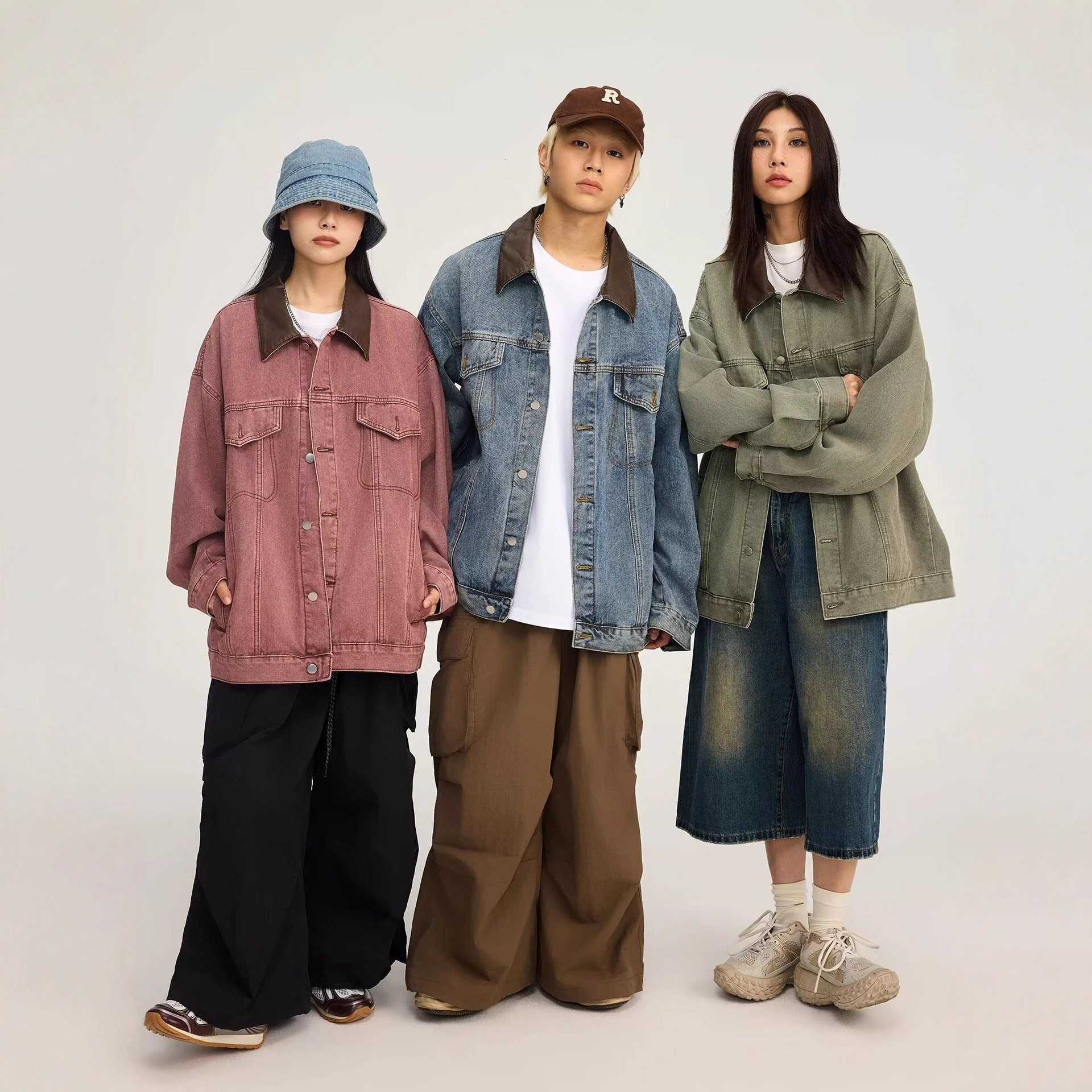 American Style Washed Lazy Denim Jacket For Men And Women Spring And Autumn Season Trendy Designer Jacket Brand Loose Fit Simple Casual Versatile Jack