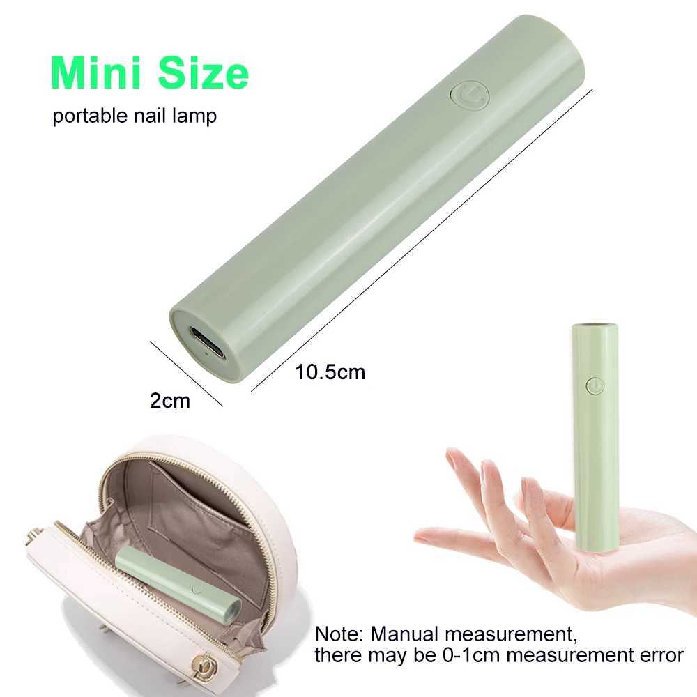 Mini Handheld Nail Lamp Gel Nail Polish Curing Lamp Portable USB Nail Dryer For Home and Travel Use Manicure Tool J251115