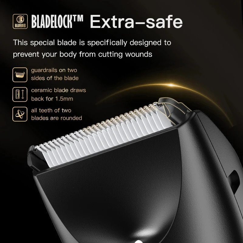 Professional Groin Body Hair Trimmer Ball Shaver for Men Body Grooming Clipper Rechargeable Ceramic Trimmer Bikini Epilator 251029