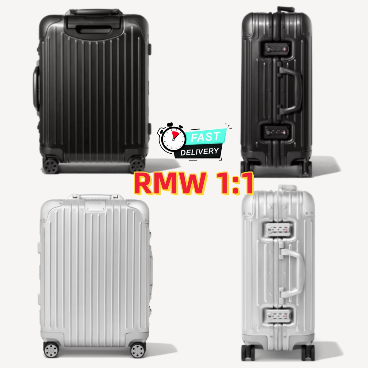 RMW Luggage Boarding Suitcases Rolling Designer Suitcase With Wheel Travel Lager Capacity Men Women Trolley case Combination Lock Luxury Luggage