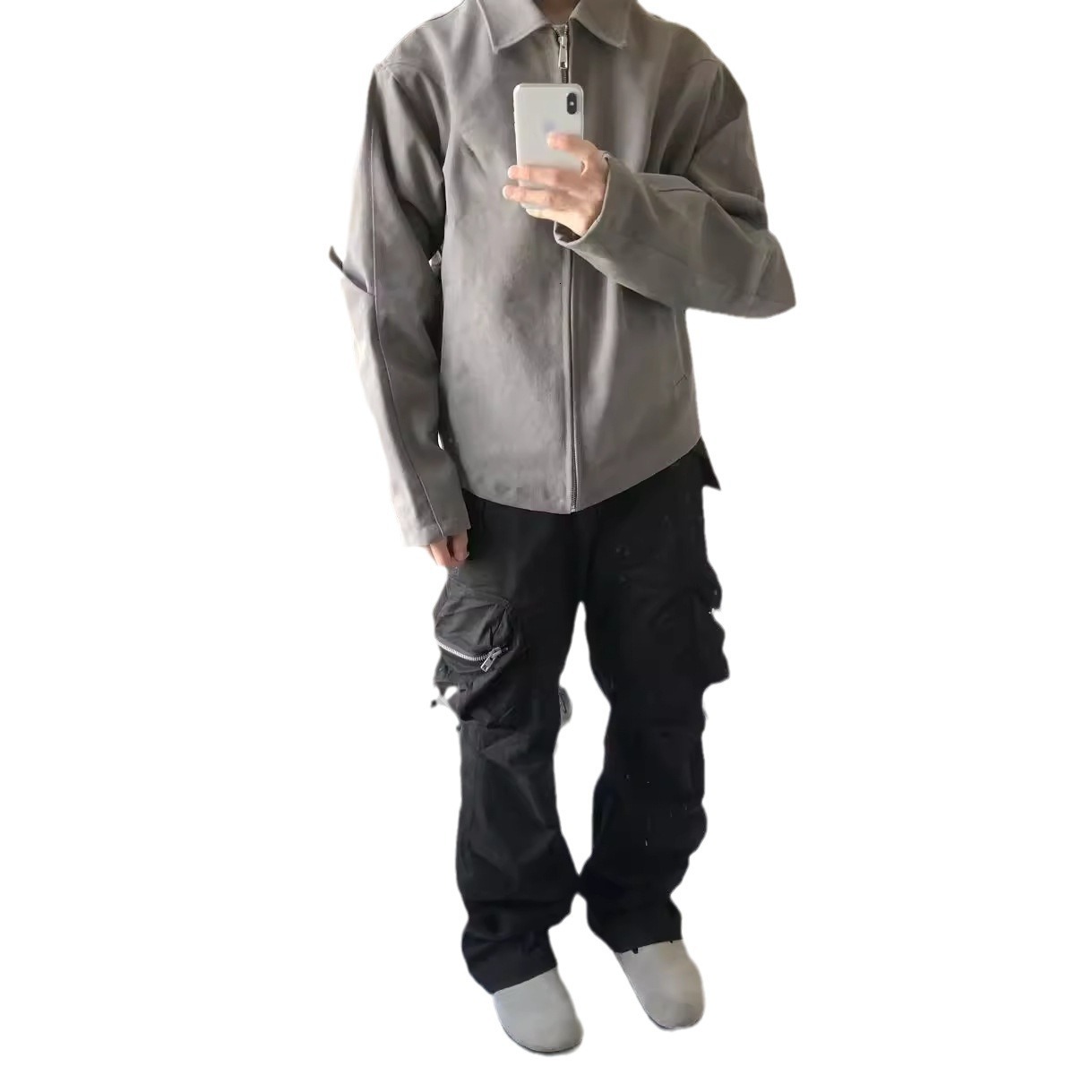 American Style Cool Designer Jacket Short Jacket For Men Ins Trendy Brand High-end Feel Loose Casual Versatile Zipper Spring Autumn Coat