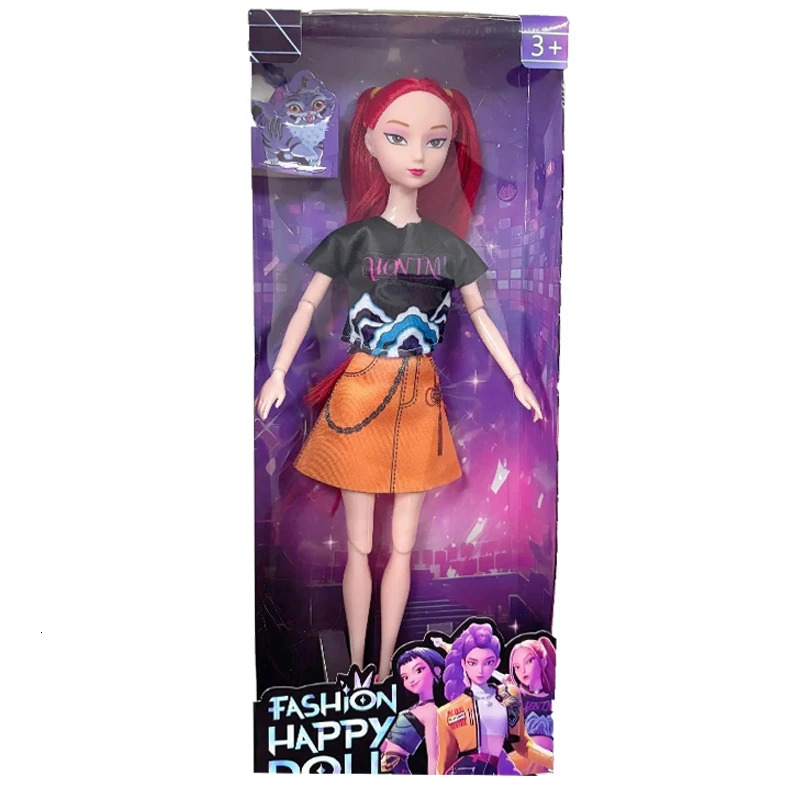 Doll Toys Kpop Demon Hunters Action Figure Toy Rumi Mira Zoey Beautiful Princess Baby Girl Dolls Plastic DIY Toy for Girls 251028