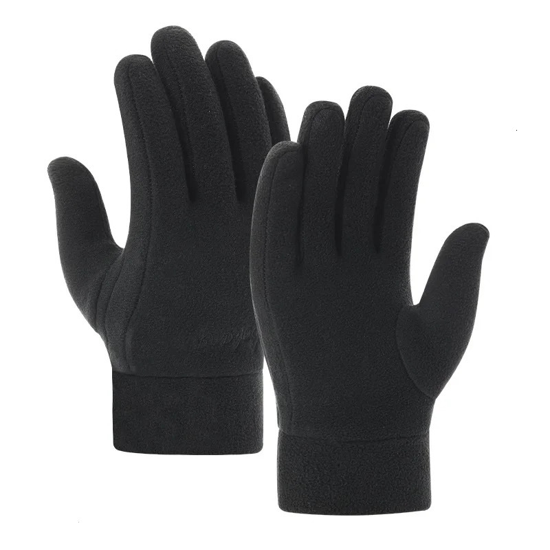 Outdoor Thermal Fleece Windproof Winter Cycling Gloves Men TouchScreen Bike Bicycle Sports Shockproof Warm Skiing 251013