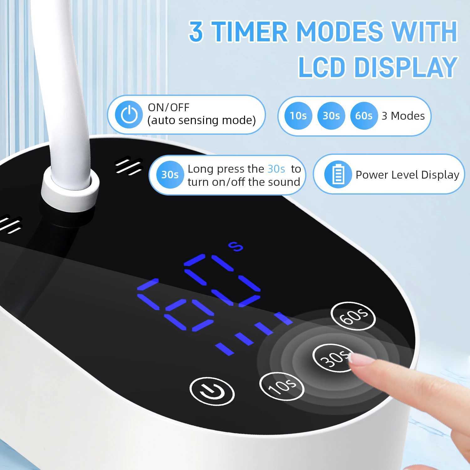 Professional Nail Lamp LED UV Nail Dryer Auto Sensing Touch Control Fast Drying Nail Light 360 Bendable Table Lamp For Salon J251115