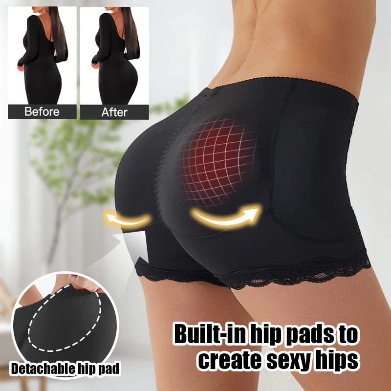 Body Shaper Women Shapewear Fake Butt Lifter Panties Hourglass Control Padded Booty Enhancer Brief Lingerie Shaper Hip Enhancer 251029