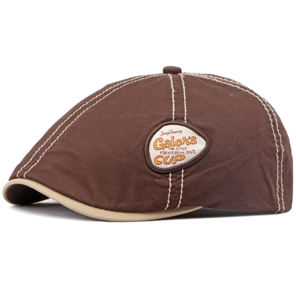 HT4661 Beret Cap Men Women Spring Summer Sun Hat Octagonal Vintage Adjustable Ivy Flat Male Female Berets 251013