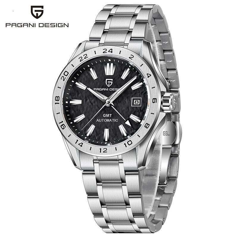 PAGANI DESIGN New 40mm Desert Texture Men's Business GMT Mechanical Watch PD-1792