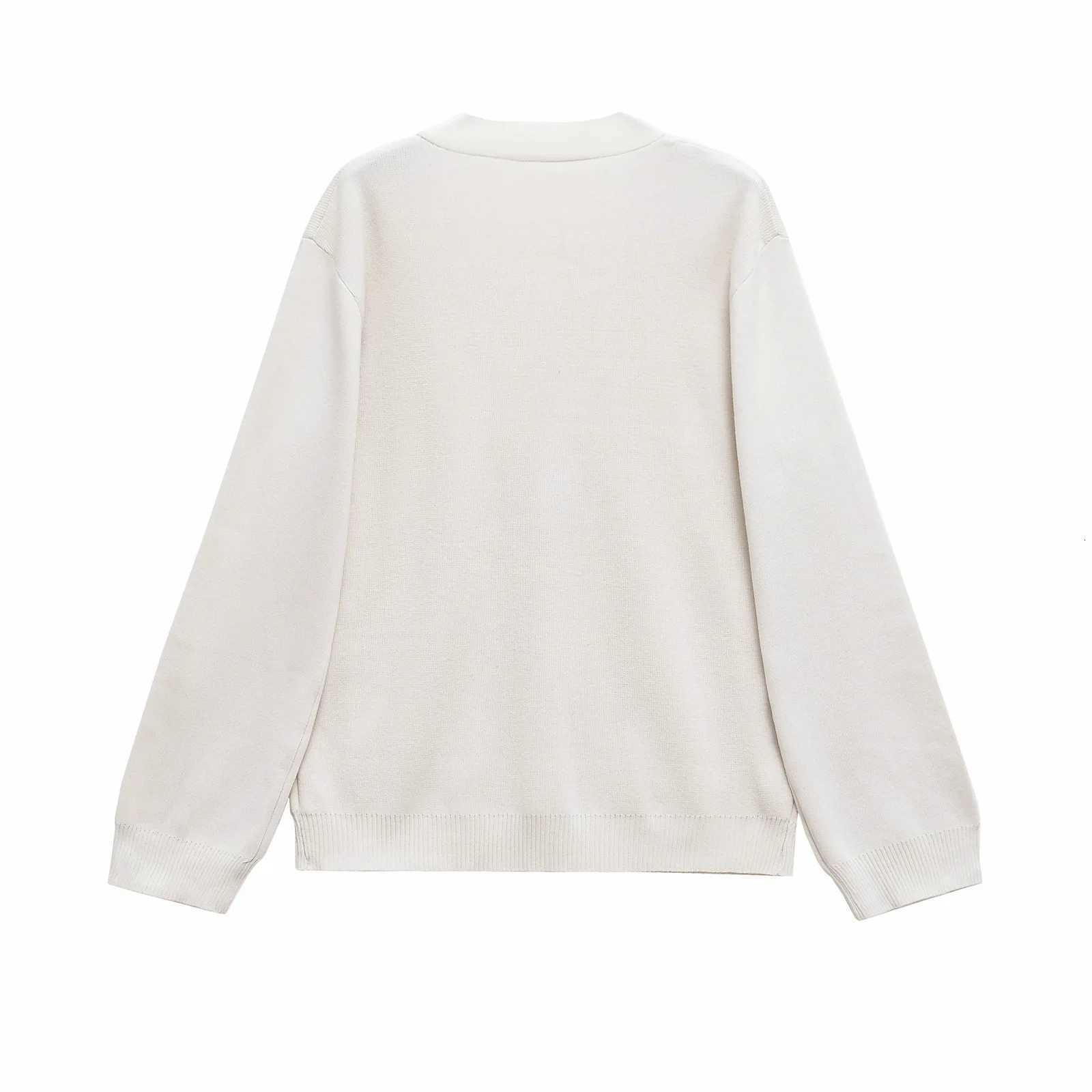 Women Casual Knit Cardigan VNeck Buttons Sweater Cardigan New 2025 Fashion Autumn Fall Simple Versatile Brown CardiganT251028