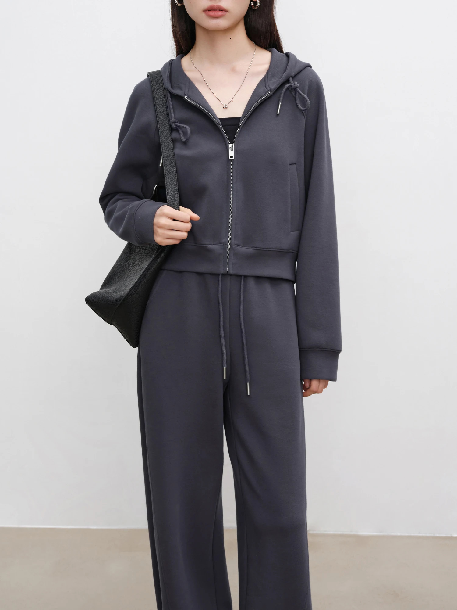 ZIQIAO Casual Sweater Suit For Women Spring Autumn n Solid Allmatch Cardigan Pants 24ZQ93055 24ZQ93056 251028