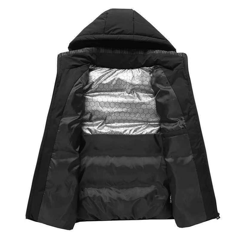 Winter Men Thicken Warm Sleeveless Vests Mens Autumn Detachable Hat Outwear Hooded Waistcoat Vest Jackets Mens Casual Vests Male W251029
