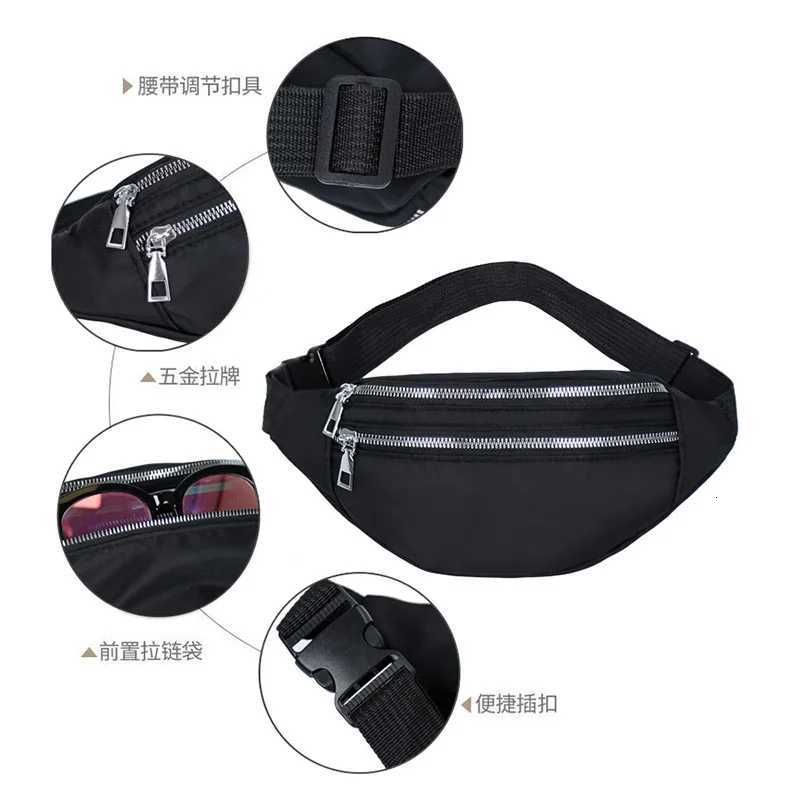 Waist Bags for Women Oxford Leisure Color Waist Bag Shoulder Crossbody Chest Bags Handbags All-match Messenger Belt BagsT251126