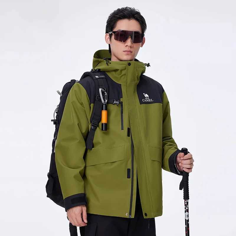 GOLDEN CAMEL Hiking Jackets for Women Men Threeinone Windproof Waterproof Fleece Jacket Winter Mountaineering Coats Clothing J251029