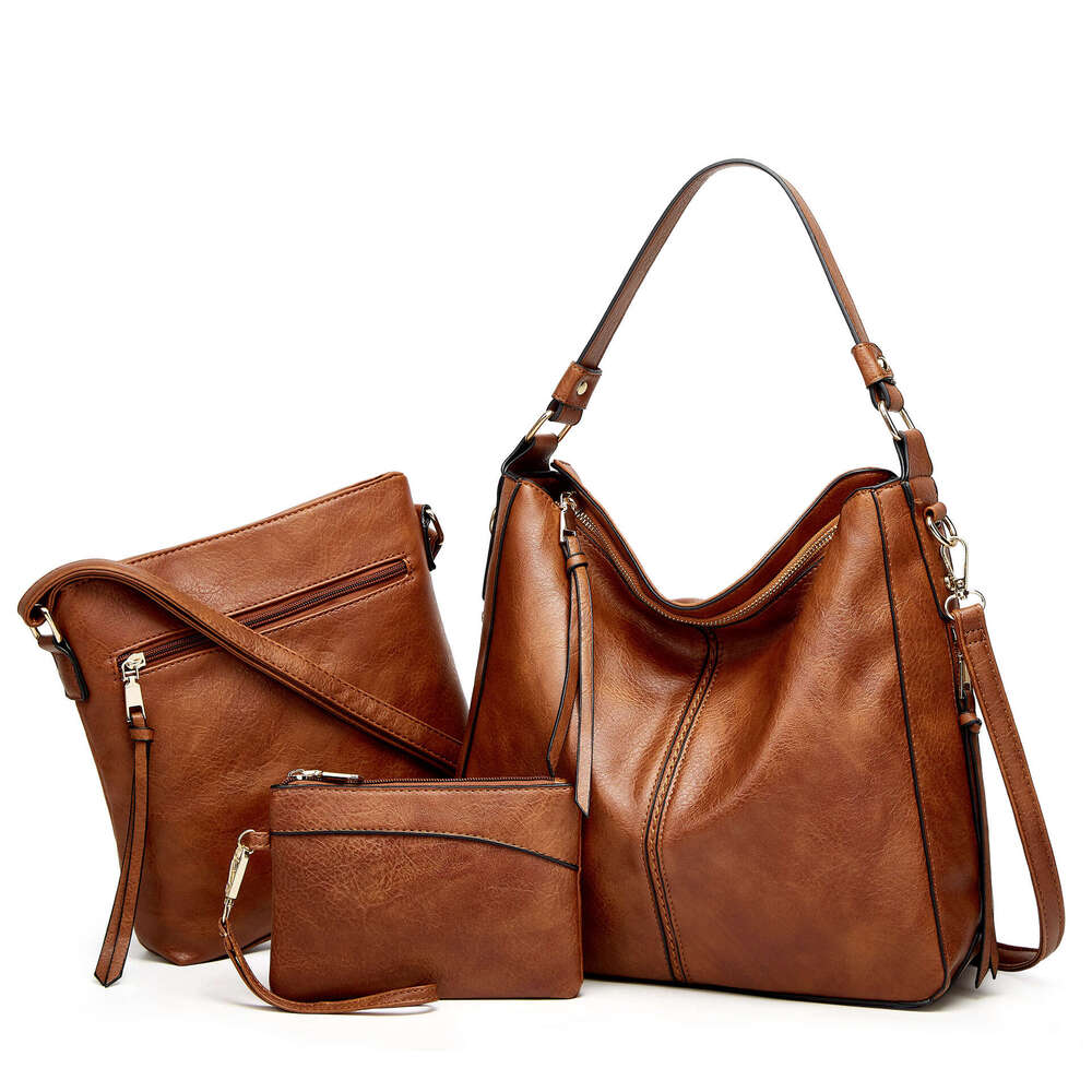 New Fashion Soft Leather Large Capacity Women's Tote Mother Bag