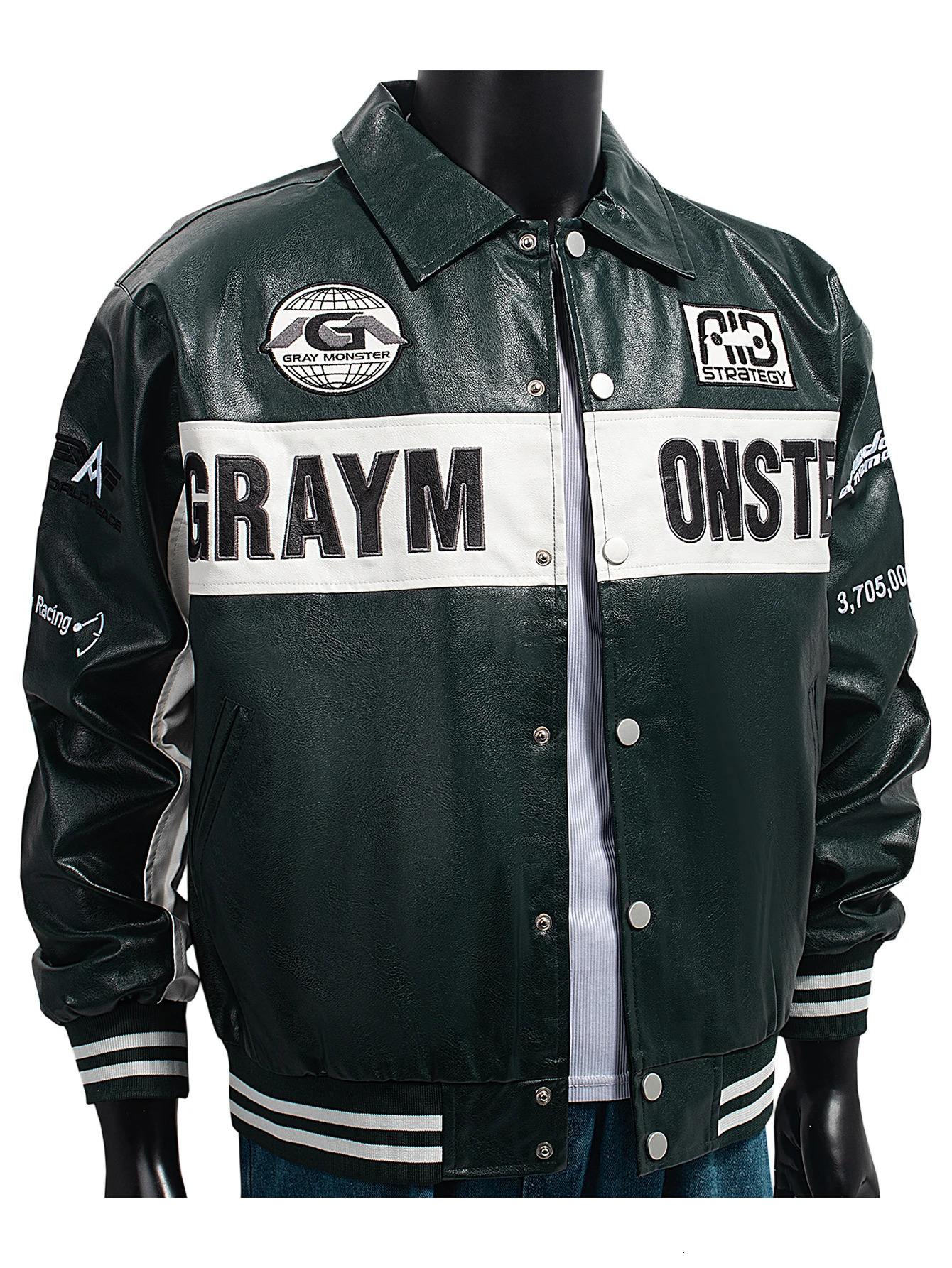 Mens Faux Leather Motorcycle Jacket Baseball Coats AutumnWinter Varsity Imitatsleder In Outwear Windbreaker 251028