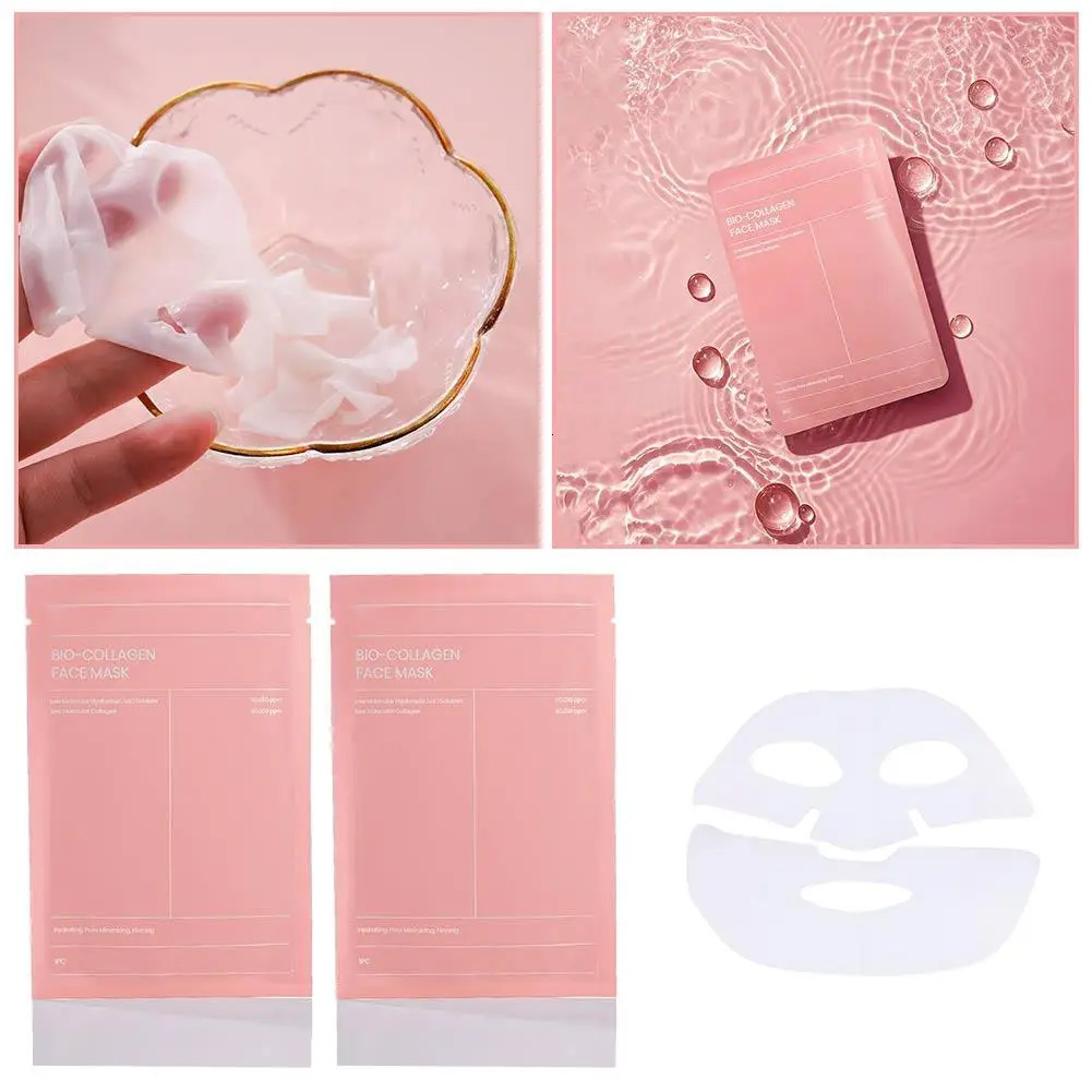 Bio Collagen Face Mask Shrink Pores Deep Hydrating Split Mask Nourish Hydrating Face Mask Beauty Skin Care 251029