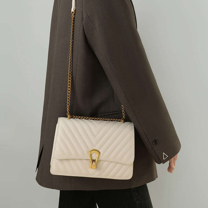 Luxury Bags Designer Autumn and Winter New Women's Cross-body Underarm High-end Leather Shoulder Chain Bag Beach Bag Handbag