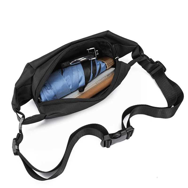 Men Minimalist Outdoor Sports Running Jogging Waist Bag Man Waterproof Fanny Pack Stylish Cross Body Belt Bag Waist Bag for MenT251126