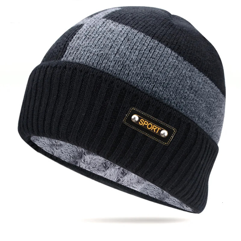 Winter Beanie Hats Scarf Set Warm Knit Hat Skull Cap Neck Warmer with Thick Fleece Lined and for Men Women 251013