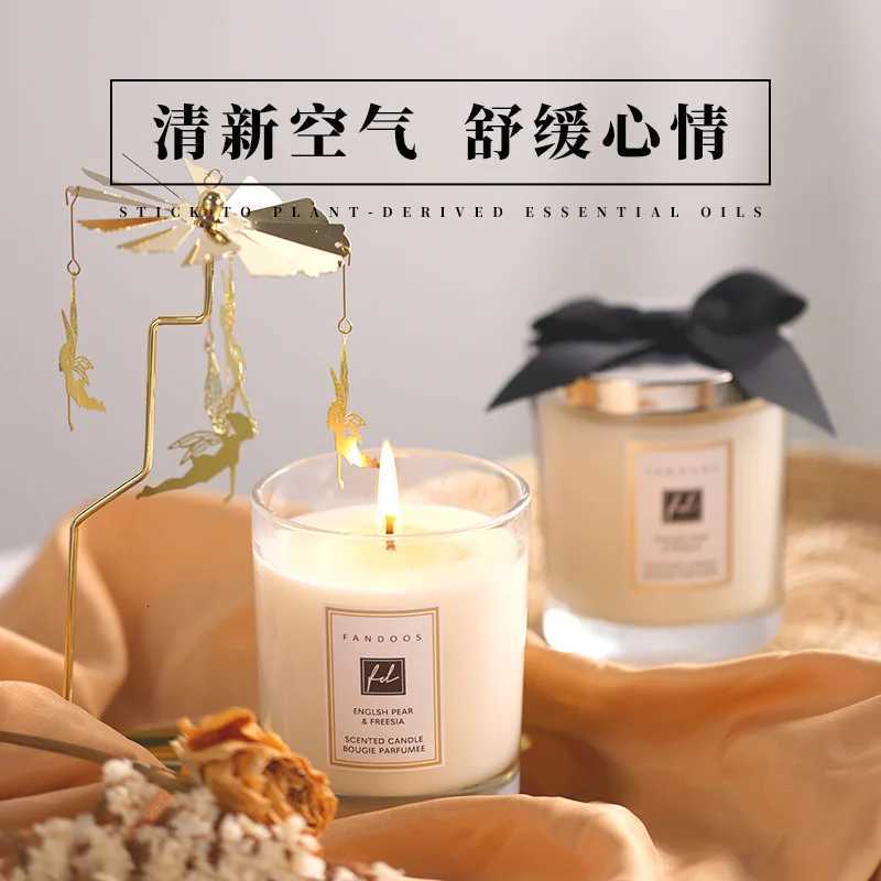 Highgrade Scented Candle Gift Box Highgrade designer English Pear Blue Wind Chimes Fragrance Gift Box Set Scented Gift Candle CupsXJ251029