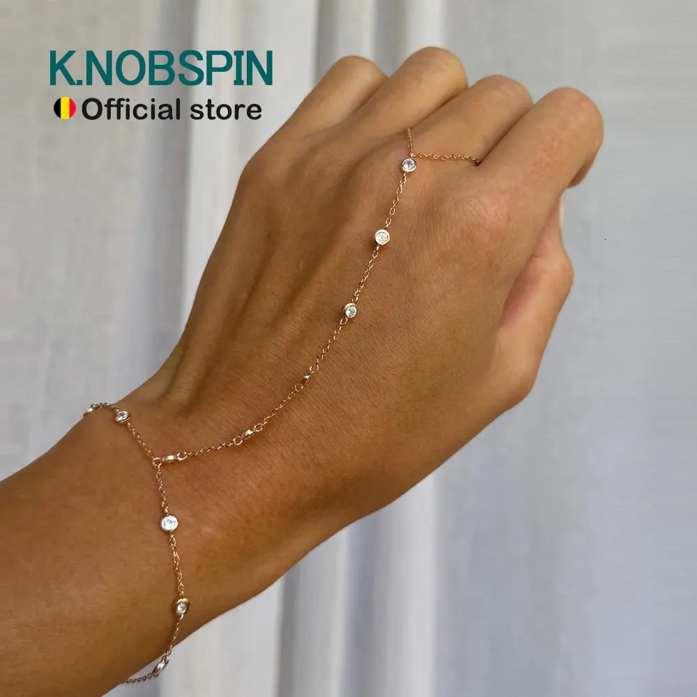 KNOBSPIN m D Color Bracelets for Women 1421cm Adjustable Chain GRA Certified s925 Sterling Silver Bubble Bracelet 251028