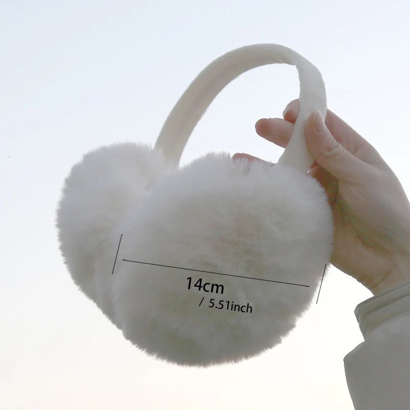 Autumn Winter Soft Earmuffs Women Men Ear Keep Warmer Plush Solid Color Adjustable Foldable Ear Protection Muffs Earflap 251029