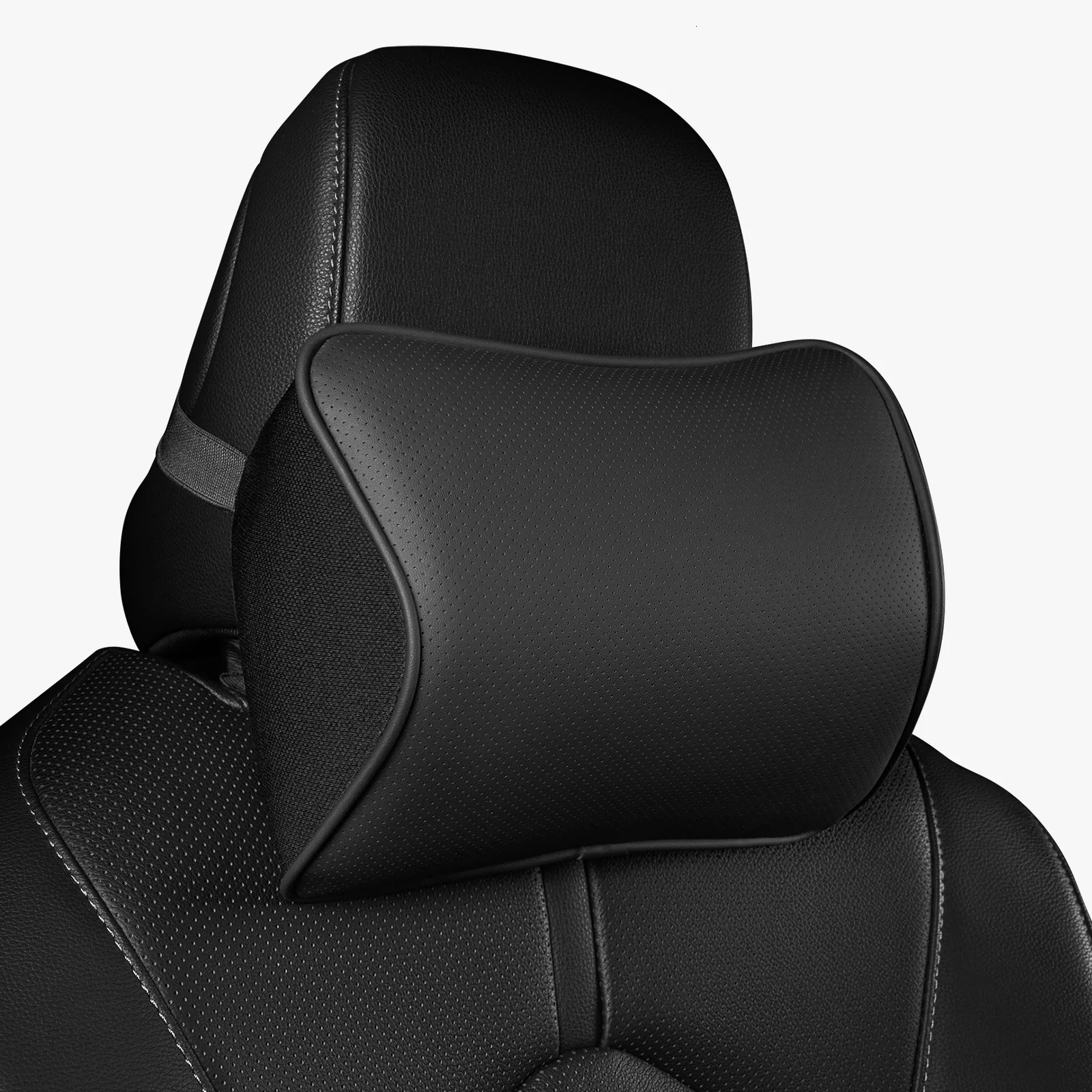 Car Neck Pillow Softness Car Headrest Pillow for Driving with Adjustable Strap 100 Memory Foam and Breathable Removable Cover 251029