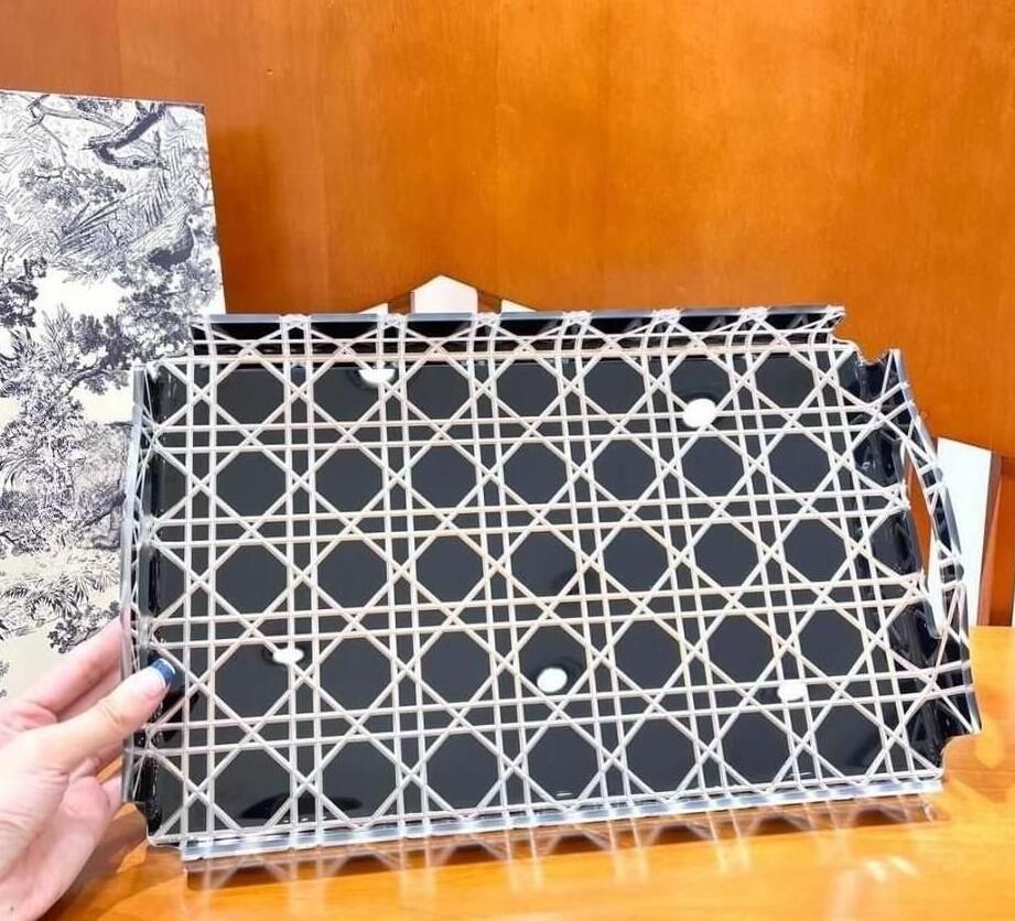 2026 Designer Fashion Resin Acrylic Multi functional Multi purpose Storage Tray Luxury Home Items Remote Control Key Miscellaneous Jewelry Cosmetics Storage Tray