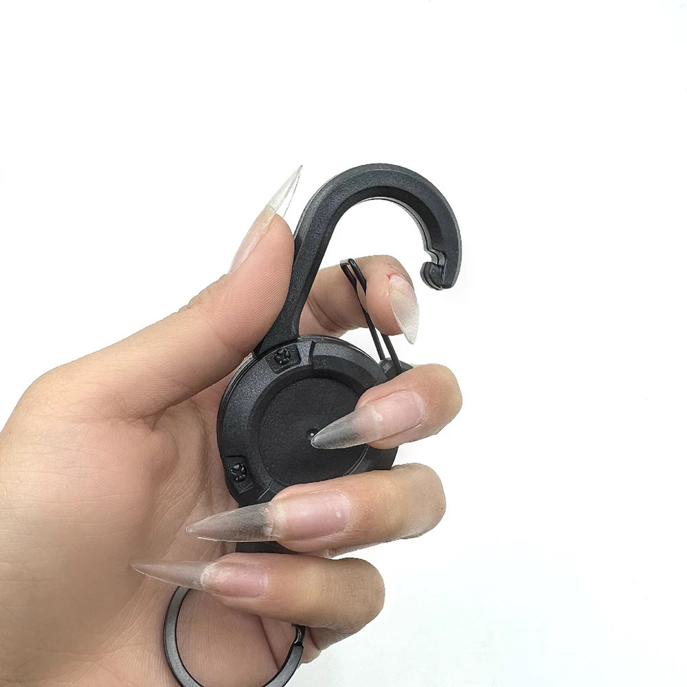 Extendable Retractable Holders Wire Rope Keychain Antitheft Elastic Outdoor Carabiner Hook For Backpack Buckle Keyring 251013