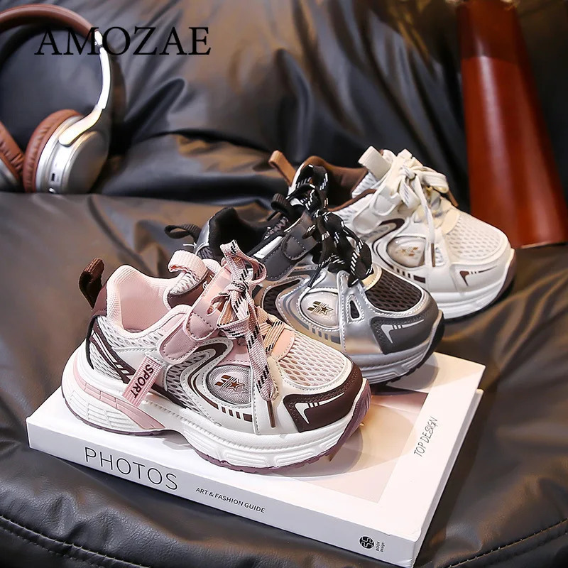 Children Casual Kids Sneakers for Boys and Girls Mesh Breathable Sports Tenis Versatile Running Shoes H260130