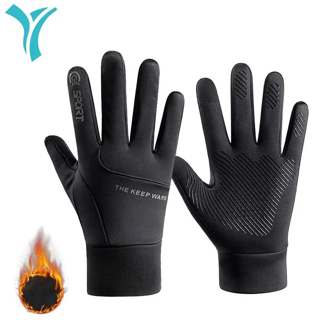 Sports Winter Cycling Gloves Touch Screen Padded Bike Glove Water Resistant Windproof Warm AntiSlip for RunningBiking Workout J251029