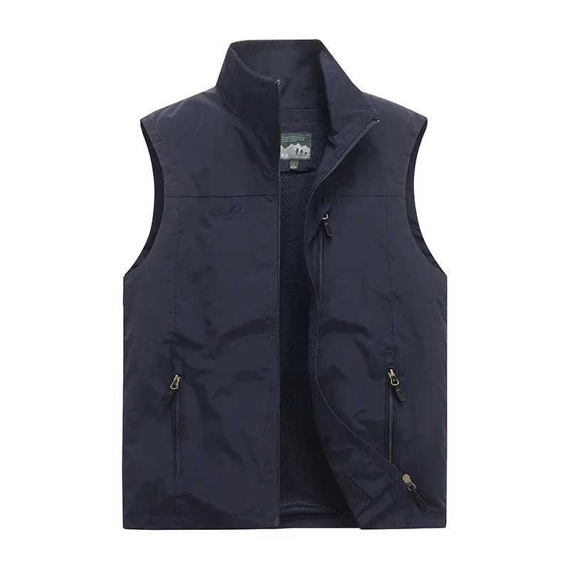 Spring Autumn Outdoor High Quality Fishing Leisure Windproof Breathable Tank Top Mens Fashion Trend Comfortable Cold proof Vest W251029