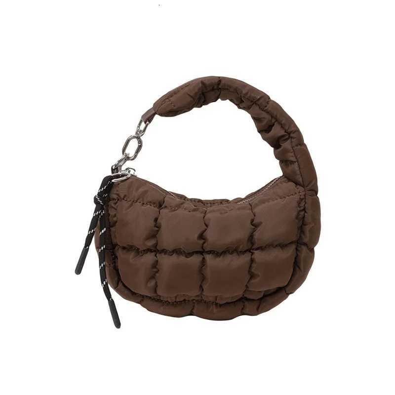 Puffer Handbag for Wen Solid Color daily casual Underarm Shoder Bag ladies D251029