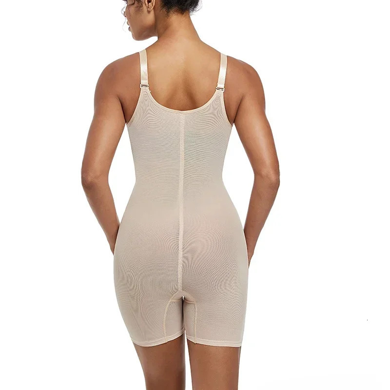 Shapewear Bodysuit Body Shaper Women Belly Sheath Waist Trainer Reductive Slimming Underwear Thin Breathable Adjustable Strap 251029