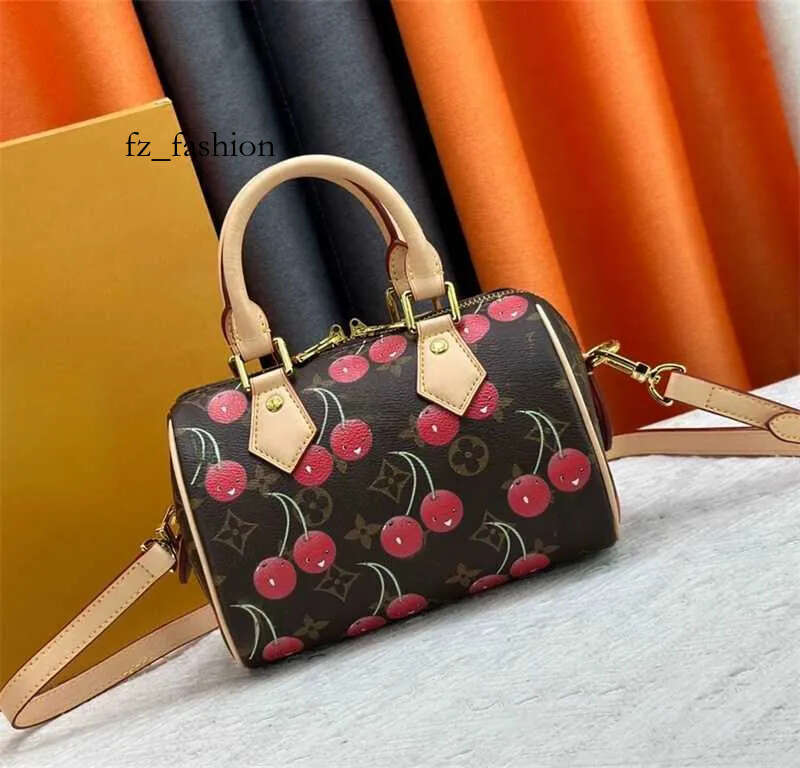 Pochette Metis Denim Shoulder Handbags: Neverfulltote Vintage Style Cherry Crossbody Bag - Takashi Murakami Charm Detail Lvslys Bag 4A0