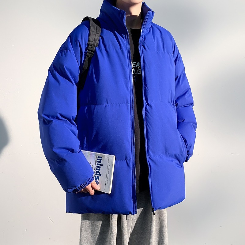 2025 New Winter Cotton Jacket Couple Unisex Loose Stand Designer Jacket Collar Trendy Brand Cotton Coat Plus Size Outerwear Puffer Jacket