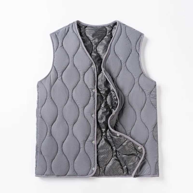 Mens Winter Vest Fleece Lined Thickened Warm Sleeveless Jacket Black Outerwear Casual Relaxed Fit Plus Size W251029