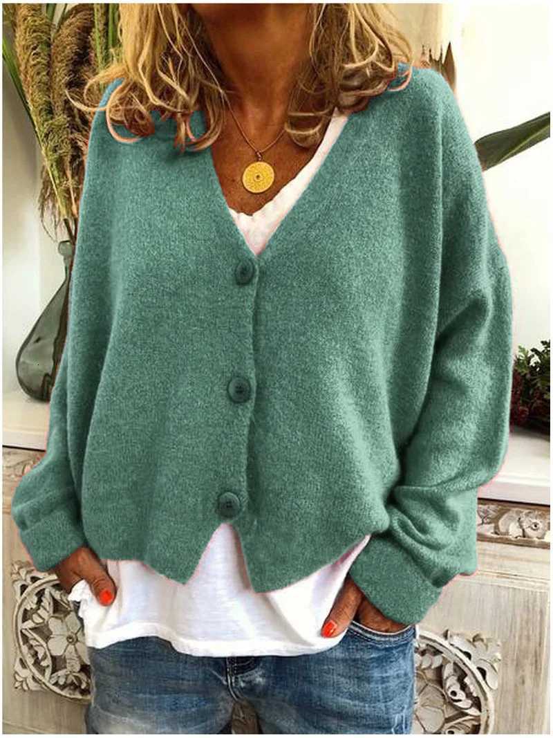 Womens Clothing Winter Clothes Woman Cardigans Pulls Femmes Knitwear Clothing Trend 2025 Vneck Winter Clothes Cardigan FemmesT251028