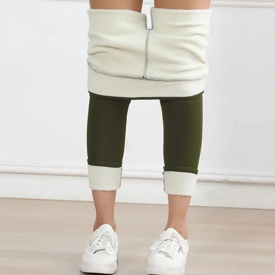 Winter Leggings Women Thick Velvet Black Warm Leggings Women Stretch High Waist Prevent Cold Super Warm Pants 251029