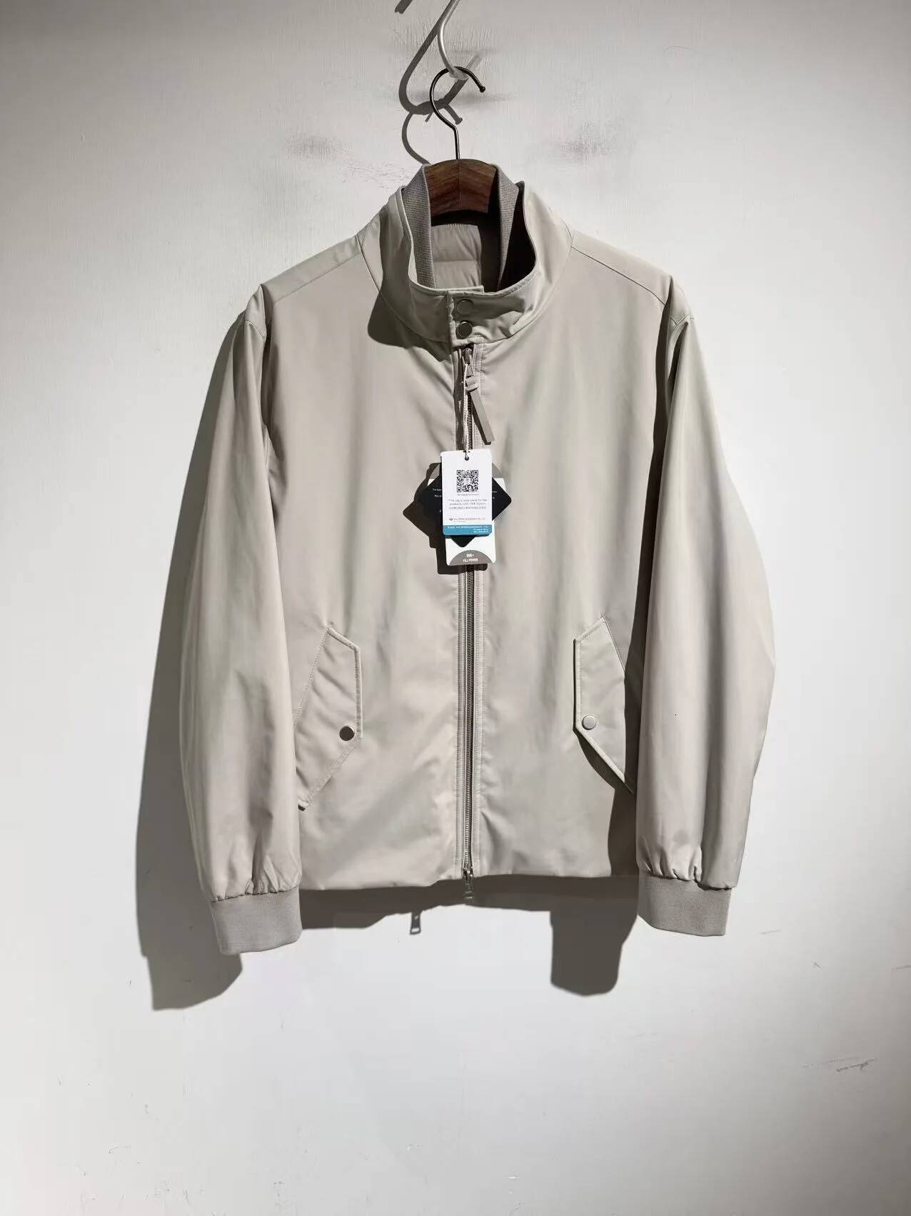 Two-Piece Set Of High-Density Three-Proof Fabric Warm Casual Stand-Up Collar White Goose Down Jacket