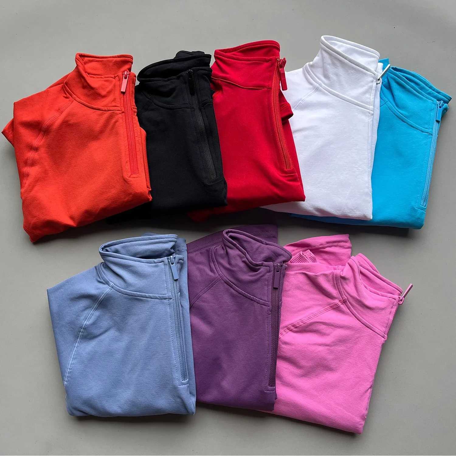 Womens Impact Half Zippy Long Sleeve Gym Top Yoga Pilates Seamless Sports Jacket Fitness Running Workout ClothingXJ251029